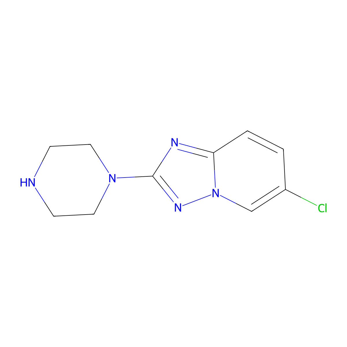 1-{6-Chloro-[1,2,4]triazolo[1,5-a]pyridin-2-yl}piperazine molecular structure, CAS 1520785-58-3