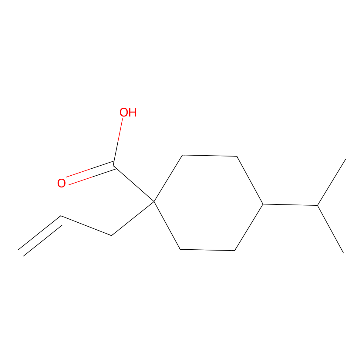 1-Allyl-4-isopropylcyclohexane-1-carboxylic acid molecular structure, CAS 1520805-27-9