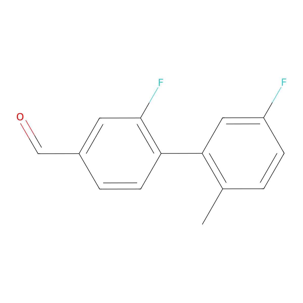 2,5'-Difluoro-2'-methyl[1,1'-biphenyl]-4-carboxaldehyde molecular structure, CAS 1520842-03-8