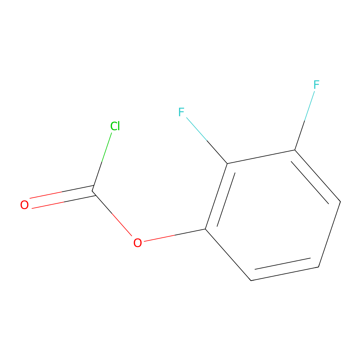 2,3-Difluorophenyl chloroformate molecular structure, CAS 1520845-30-0