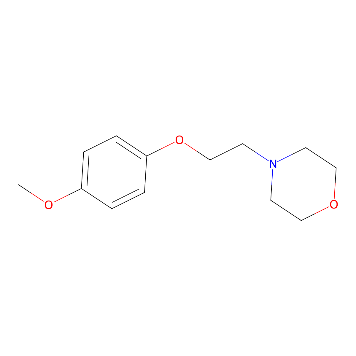 4-[2-(4-Methoxyphenoxy)ethyl]morpholine molecular structure, CAS 152085-35-3