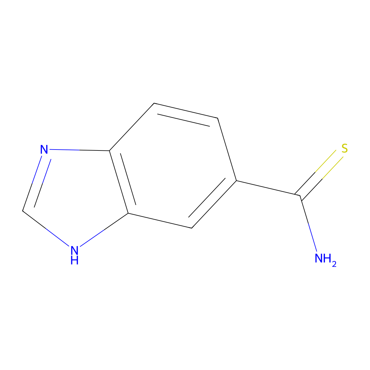 Benzimidazole-6-thiocarboxamide molecular structure, CAS 1520864-90-7