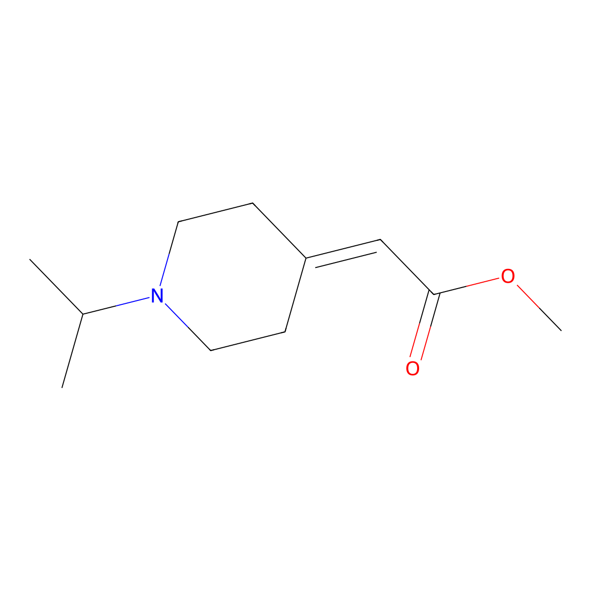 Methyl 2-[1-(propan-2-YL)piperidin-4-ylidene]acetate molecular structure, CAS 1520867-35-9