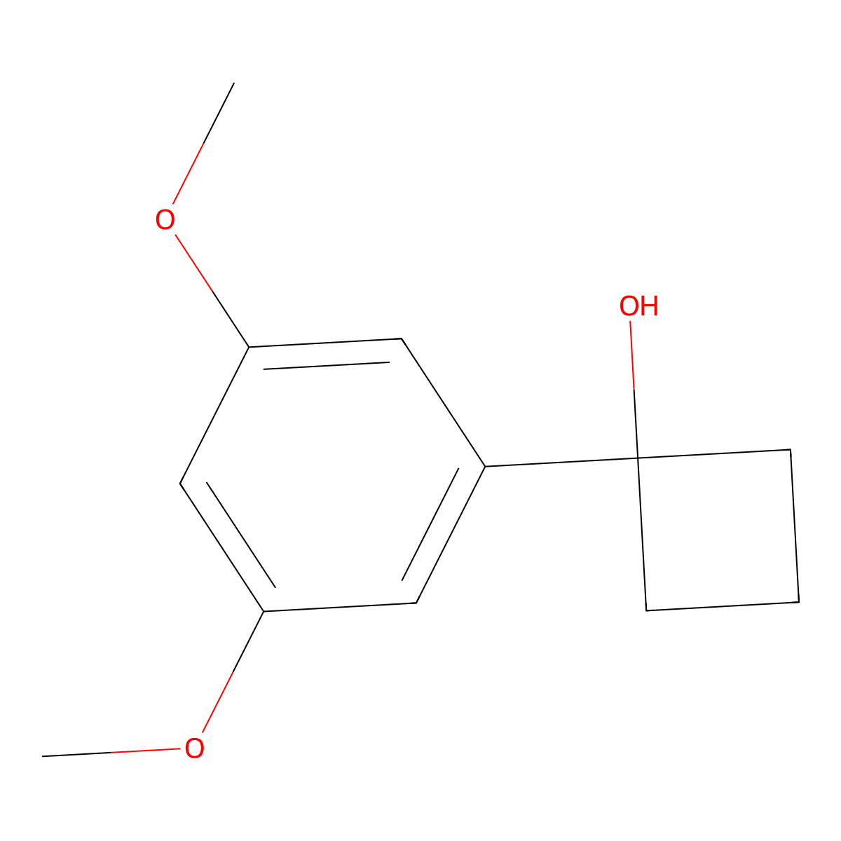1-(3,5-Dimethoxyphenyl)cyclobutanol molecular structure, CAS 1520873-41-9