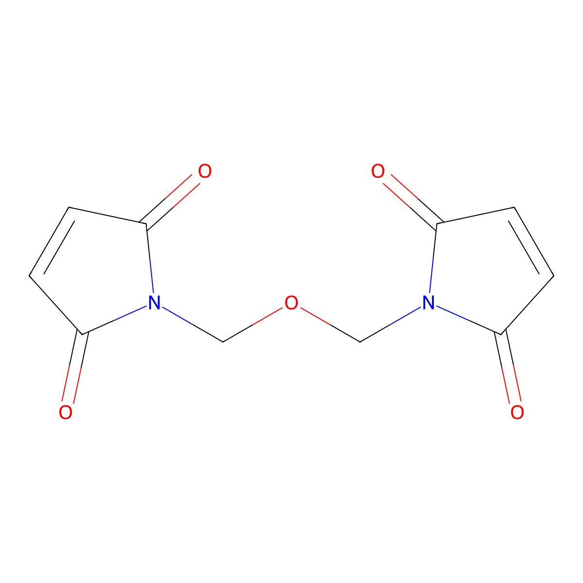 Bis(N-maleimidomethyl)ether molecular structure, CAS 15209-14-0