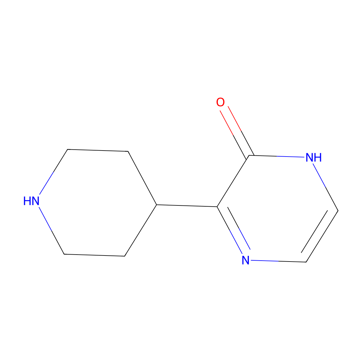 3-(Piperidin-4-yl)pyrazin-2-ol molecular structure, CAS 1520924-70-2