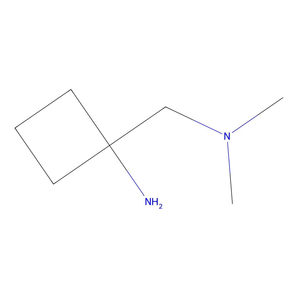 1-((Dimethylamino)methyl)cyclobutan-1-amine molecular structure, CAS 1520929-80-9
