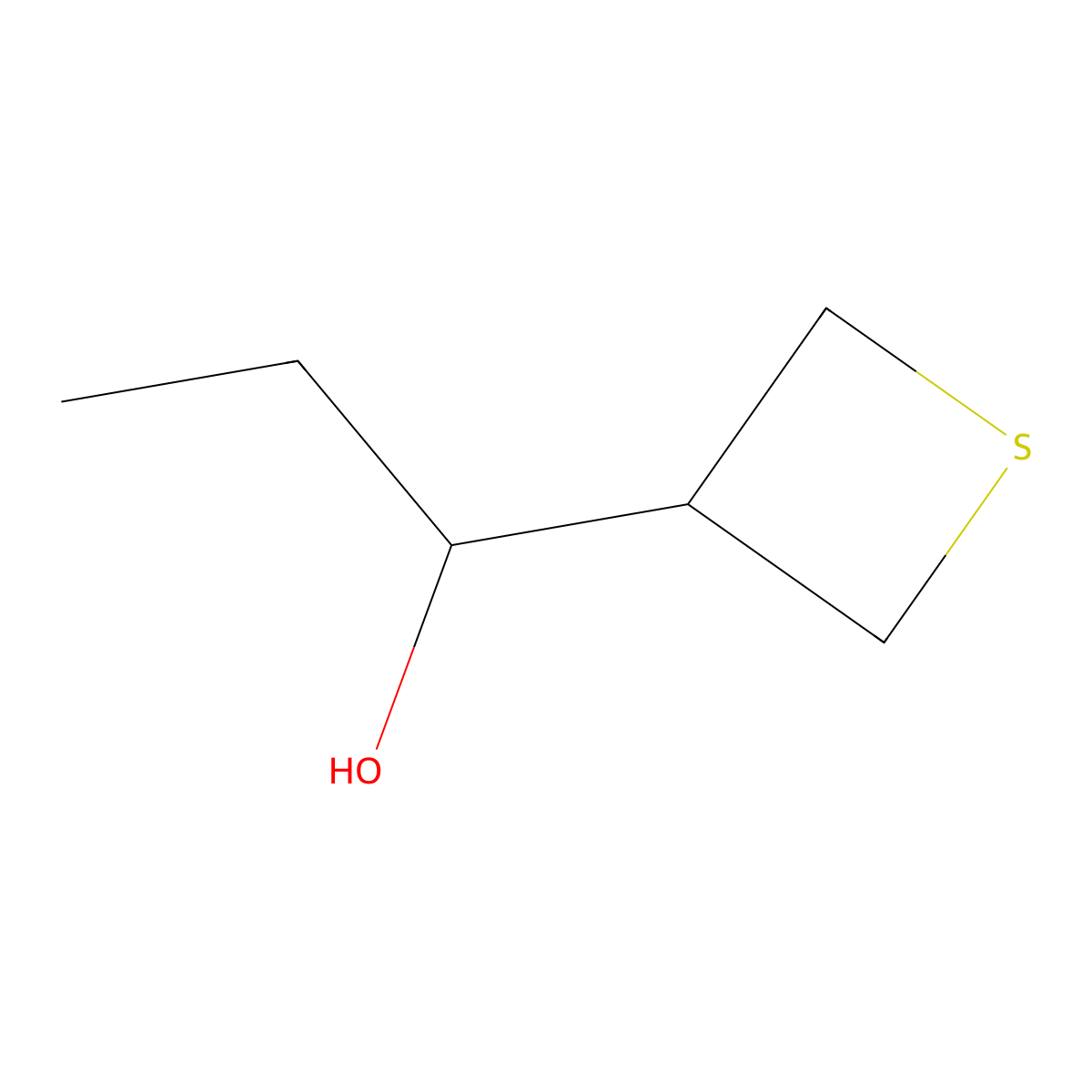 1-(Thietan-3-yl)propan-1-ol molecular structure, CAS 1520934-09-1