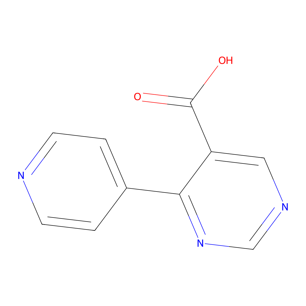 4-(Pyridin-4-yl)pyrimidine-5-carboxylic acid molecular structure, CAS 1520942-12-4