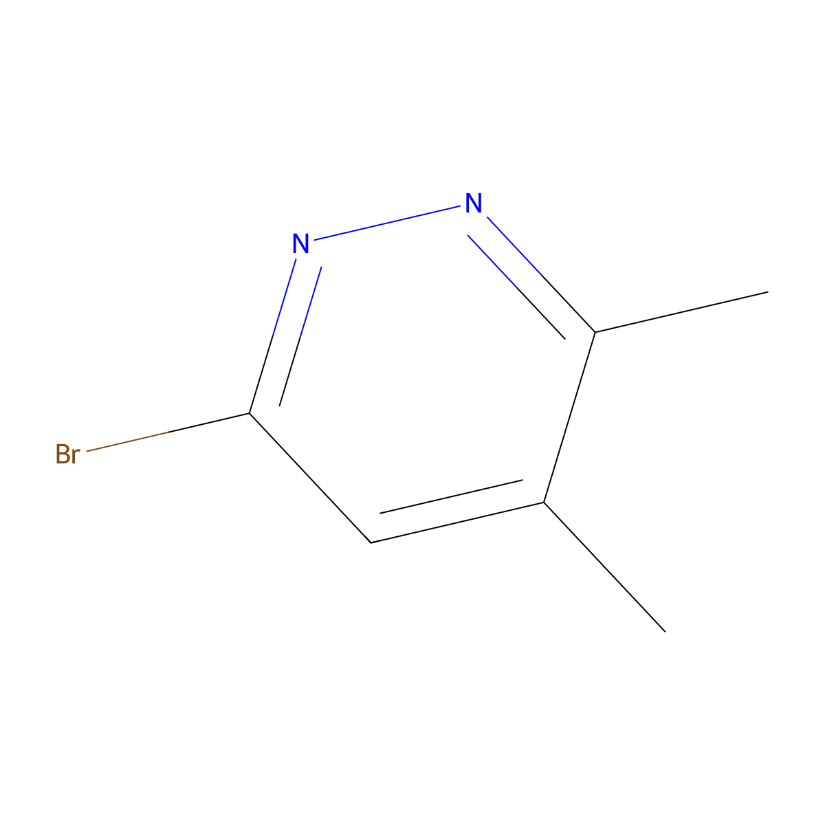 6-Bromo-3,4-dimethylpyridazine molecular structure, CAS 1520953-06-3