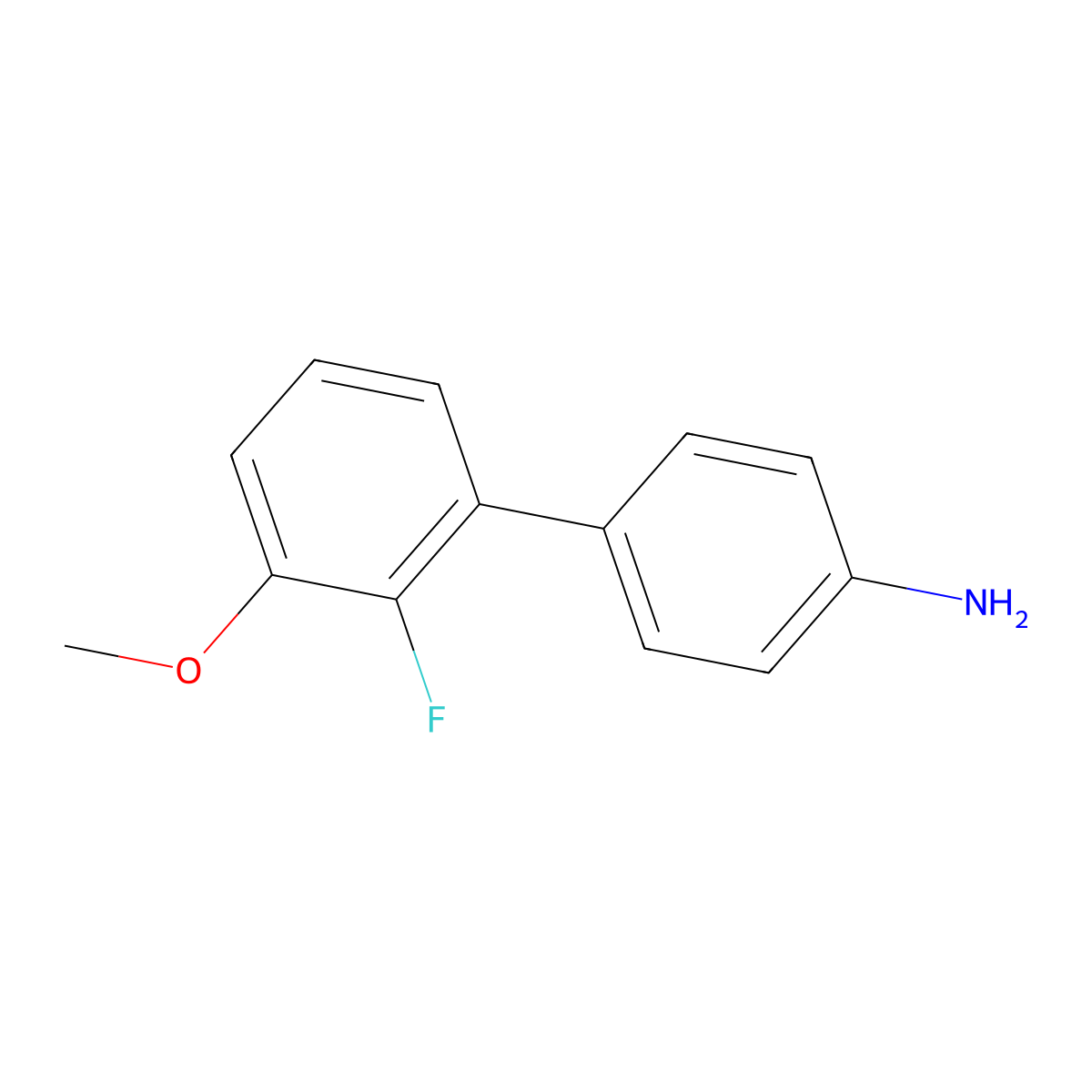 4-(2-Fluoro-3-methoxyphenyl)aniline molecular structure, CAS 1521063-19-3