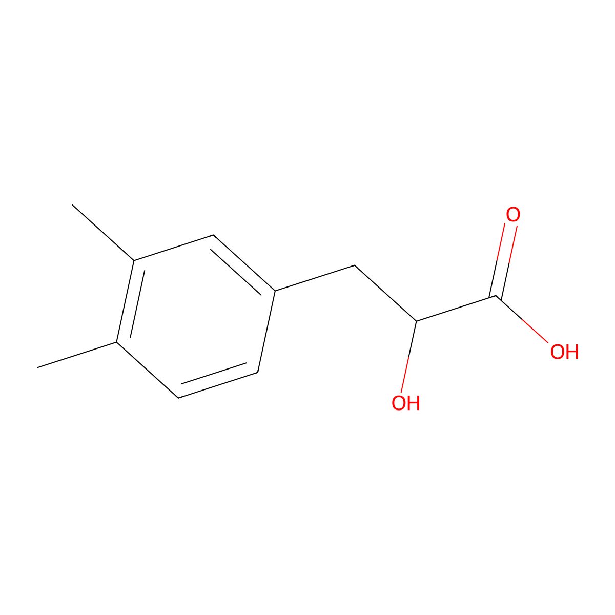 3-(3,4-Dimethylphenyl)-2-hydroxypropanoic acid molecular structure, CAS 1521092-31-8