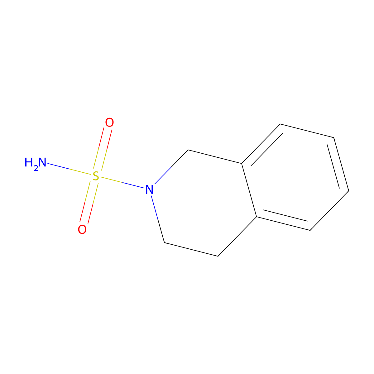 1,2,3,4-Tetrahydroisoquinoline-2-sulfonamide molecular structure, CAS 15211-62-8