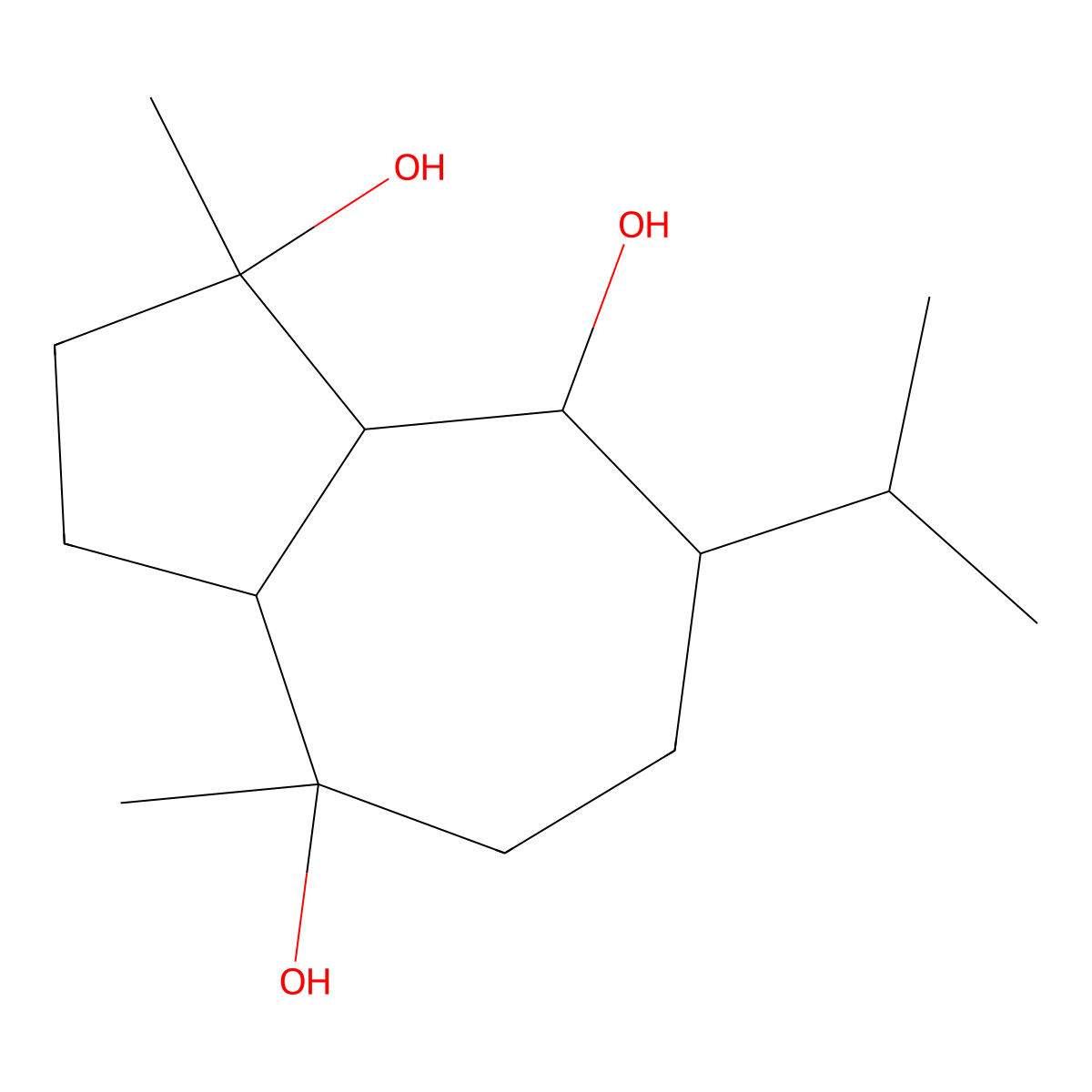Teuclatriol molecular structure, CAS 152110-17-3