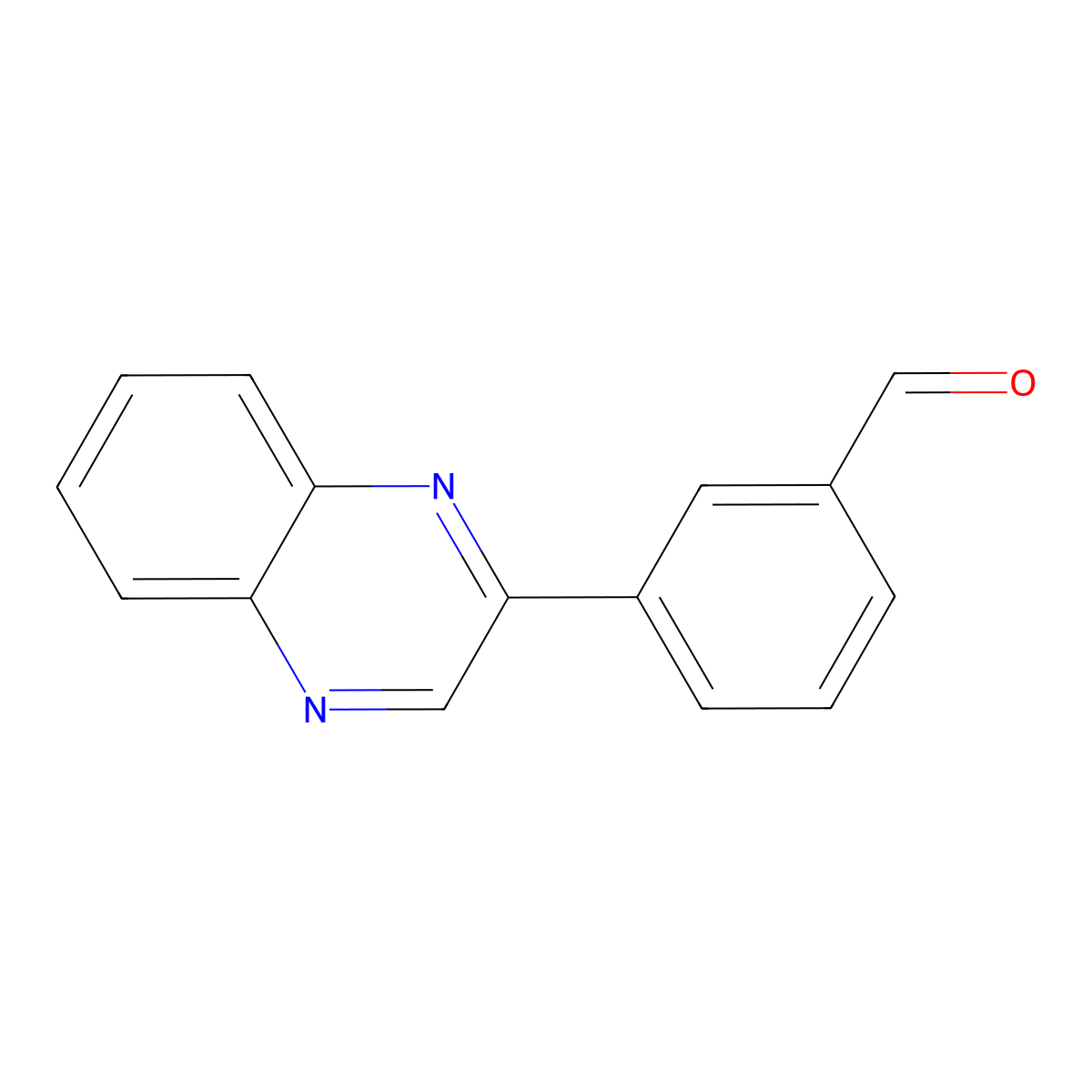 3-(Quinoxalin-2-yl)benzaldehyde molecular structure, CAS 1521146-30-4
