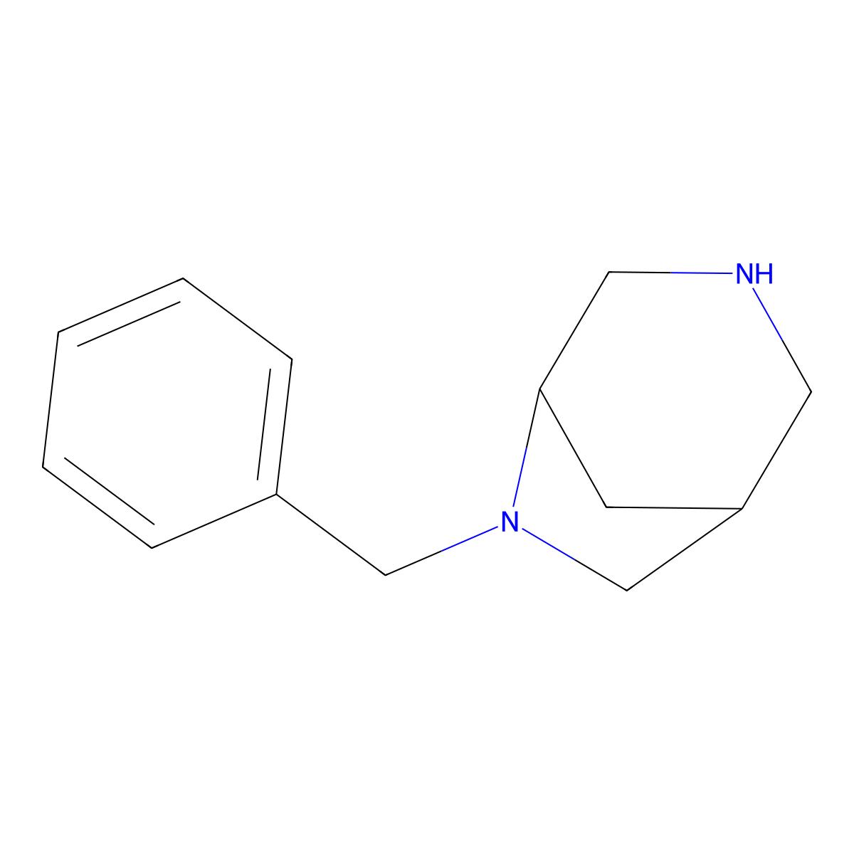 6-Benzyl-3,6-diazabicyclo[3.2.1]octane molecular structure, CAS 1521198-66-2