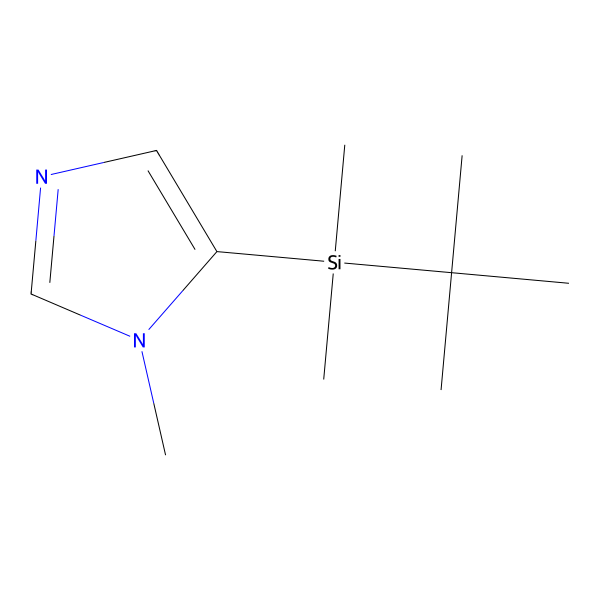 5-(tert-Butyldimethylsilyl)-1-methyl-1H-imidazole molecular structure, CAS 152120-66-6