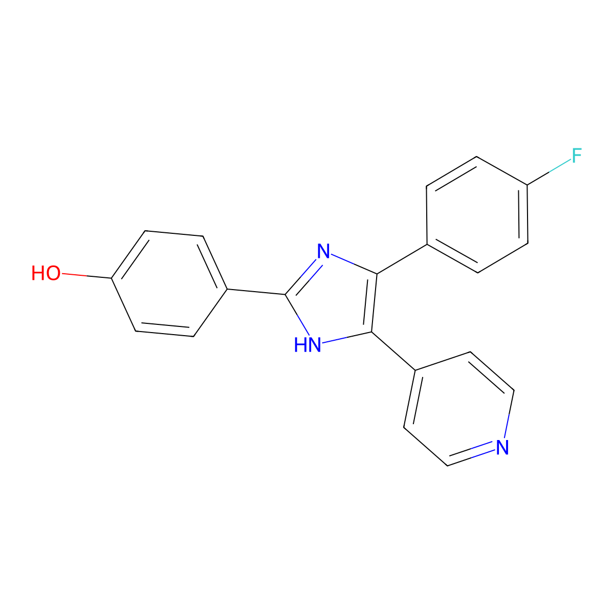 Sb-202190 molecular structure, CAS 152121-30-7