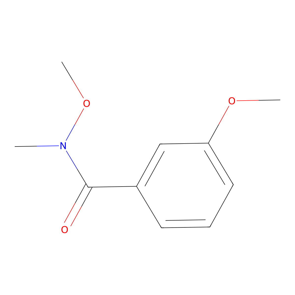 N,3-Dimethoxy-N-methylbenzamide molecular structure, CAS 152121-82-9