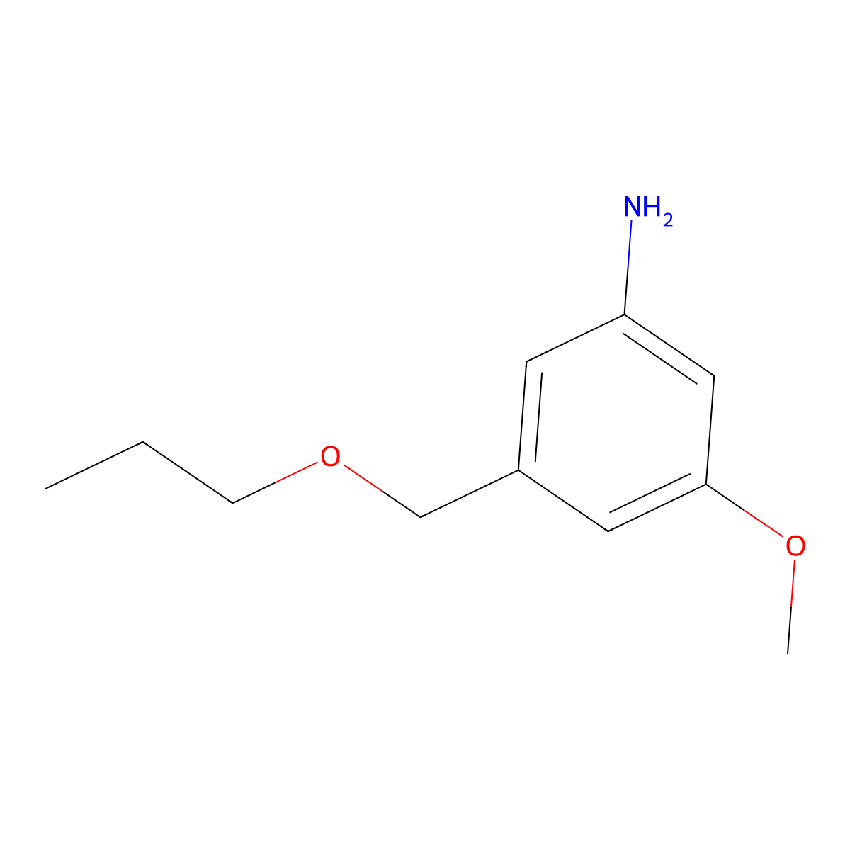 3-Methoxy-5-(propoxymethyl)aniline molecular structure, CAS 1521214-41-4