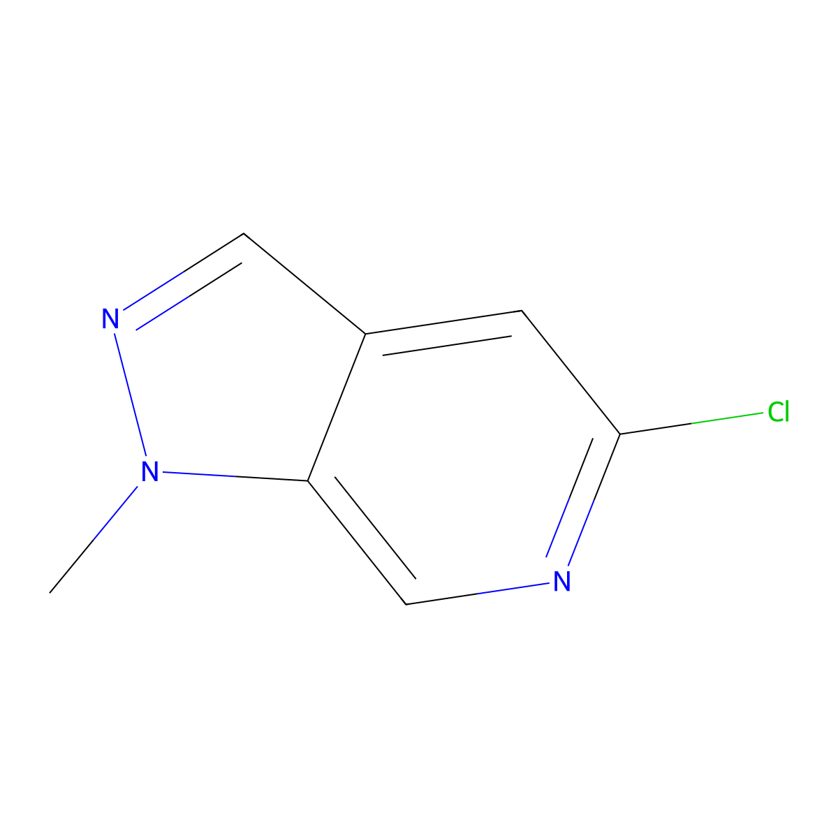 5-chloro-1-methyl-1H-pyrazolo[3,4-c]pyridine molecular structure, CAS 1521237-92-2