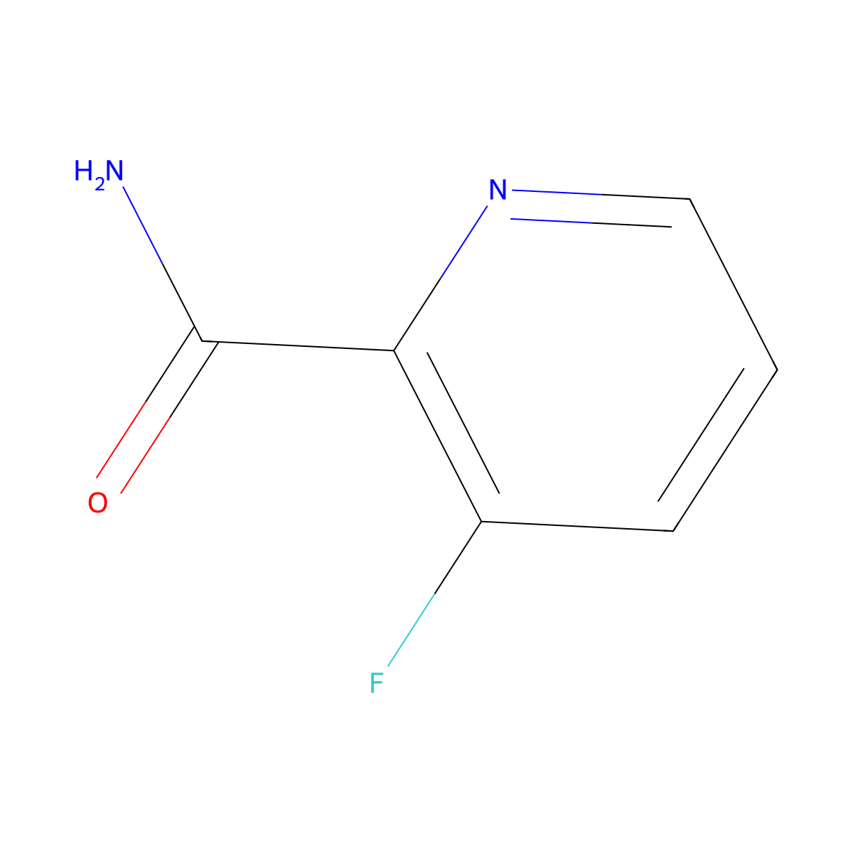 3-Fluoropyridine-2-carboxamide molecular structure, CAS 152126-32-4
