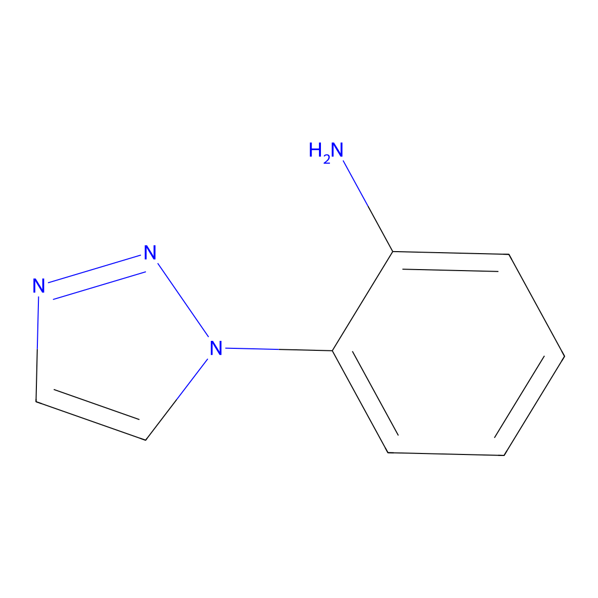2-(1H-1,2,3-Triazol-1-yl)aniline molecular structure, CAS 15213-01-1
