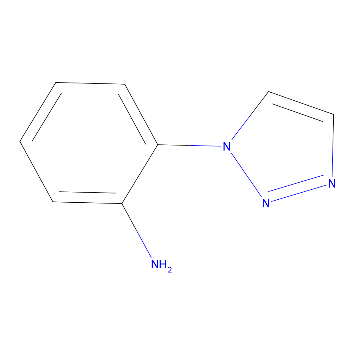 2-(1H-1,2,3-Triazol-1-yl)aniline molecular structure, CAS 15213-01-1