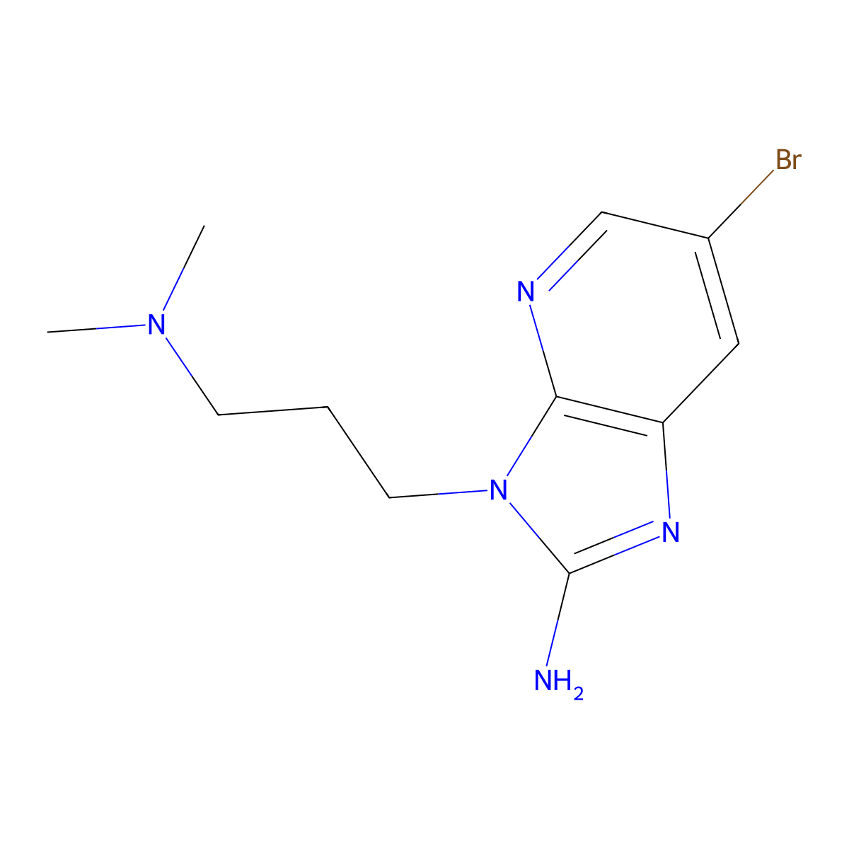 6-Bromo-3-[3-(dimethylamino)propyl]-3h-imidazo[4,5-b]pyridin-2-amine molecular structure, CAS 1521353-09-2