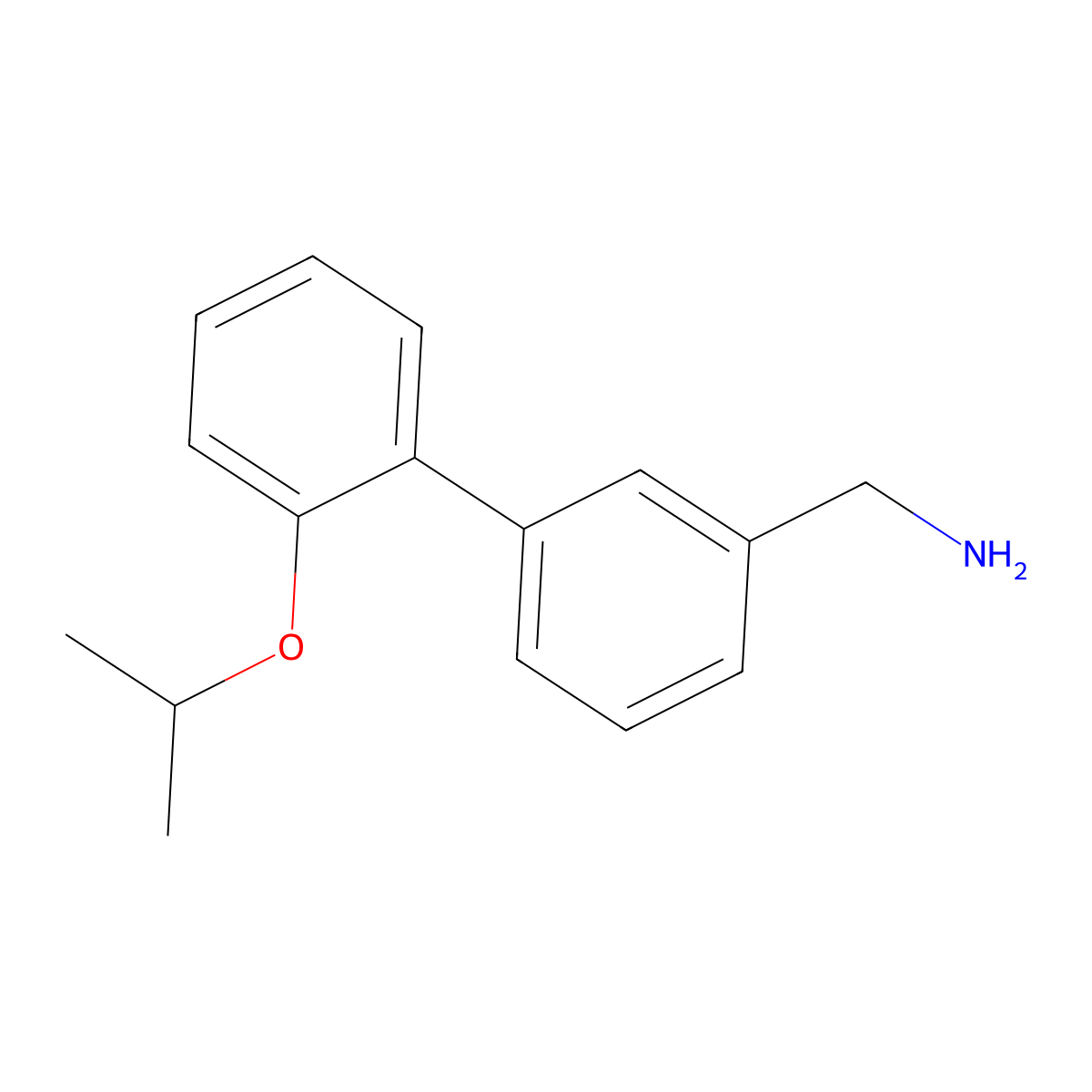 (2'-Isopropoxy-[1,1'-biphenyl]-3-yl)methanamine molecular structure, CAS 1521354-51-7