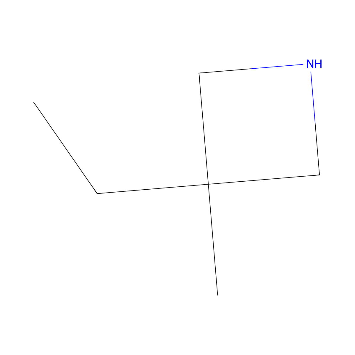 3-Ethyl-3-methylazetidine molecular structure, CAS 1521389-30-9
