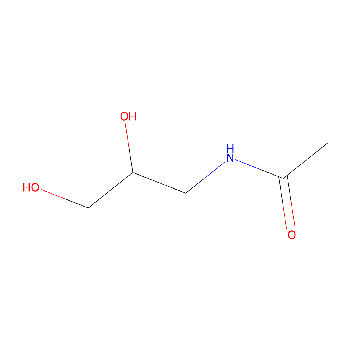 N-[(2R)-2,3-Dihydroxypropyl]acetamide molecular structure, CAS 152139-75-8