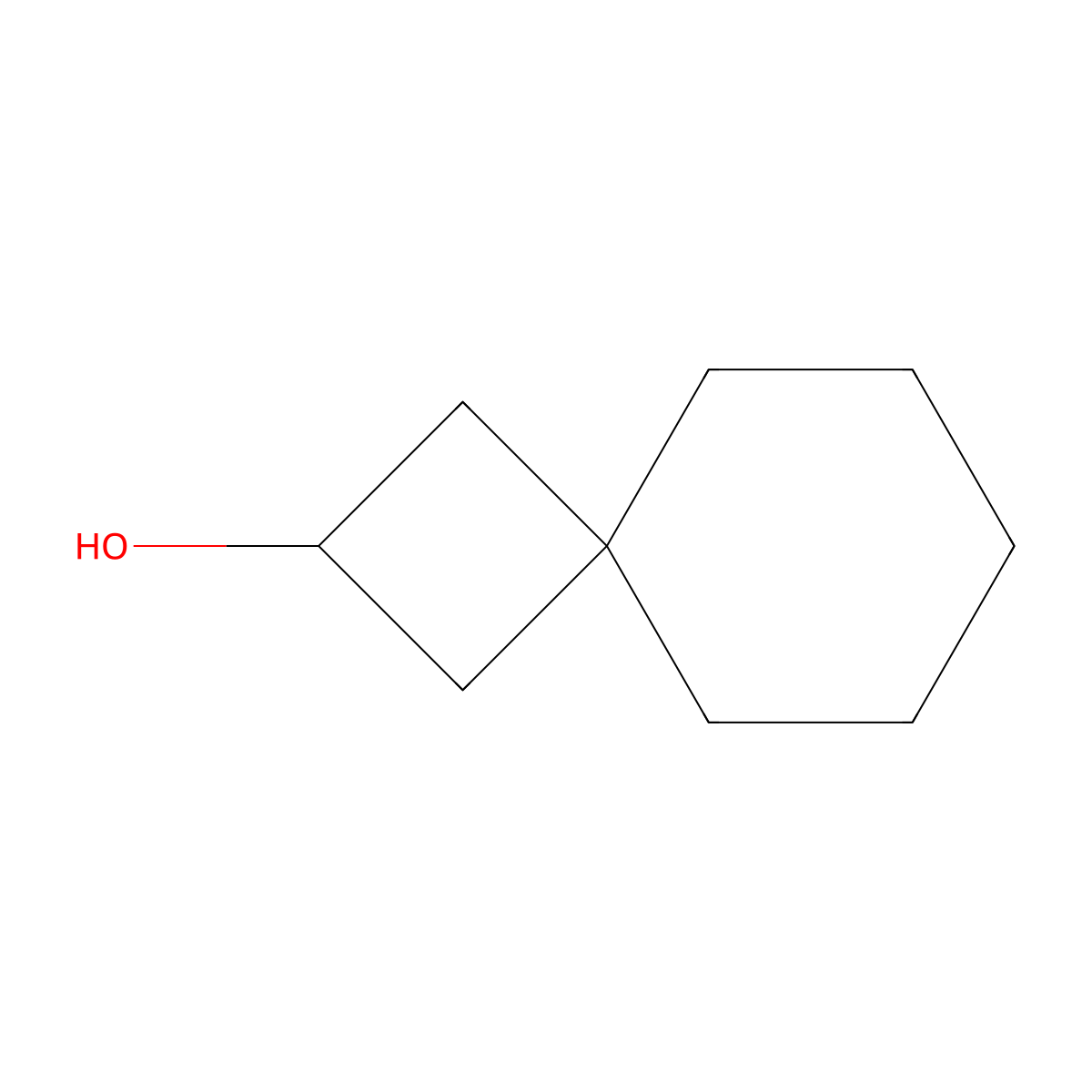 Spiro(3.5)nonan-2-ol molecular structure, CAS 1521428-81-8