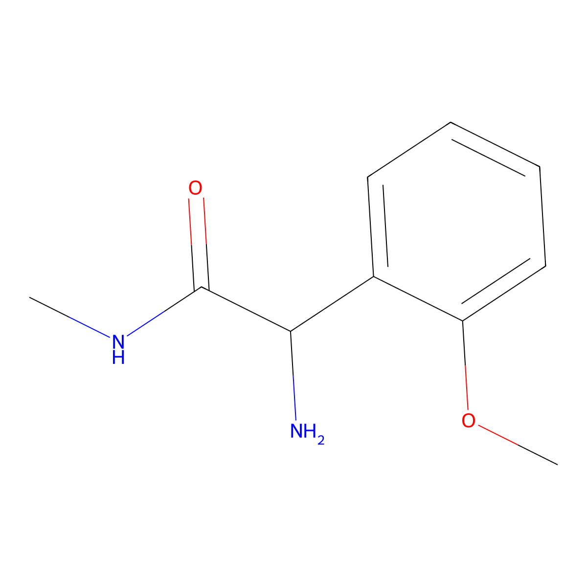 2-amino-2-(2-methoxyphenyl)-N-methylacetamide molecular structure, CAS 1521432-90-5