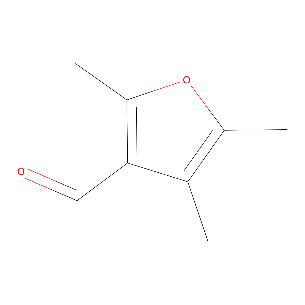 2,4,5-Trimethylfuran-3-carbaldehyde molecular structure, CAS 1521449-77-3