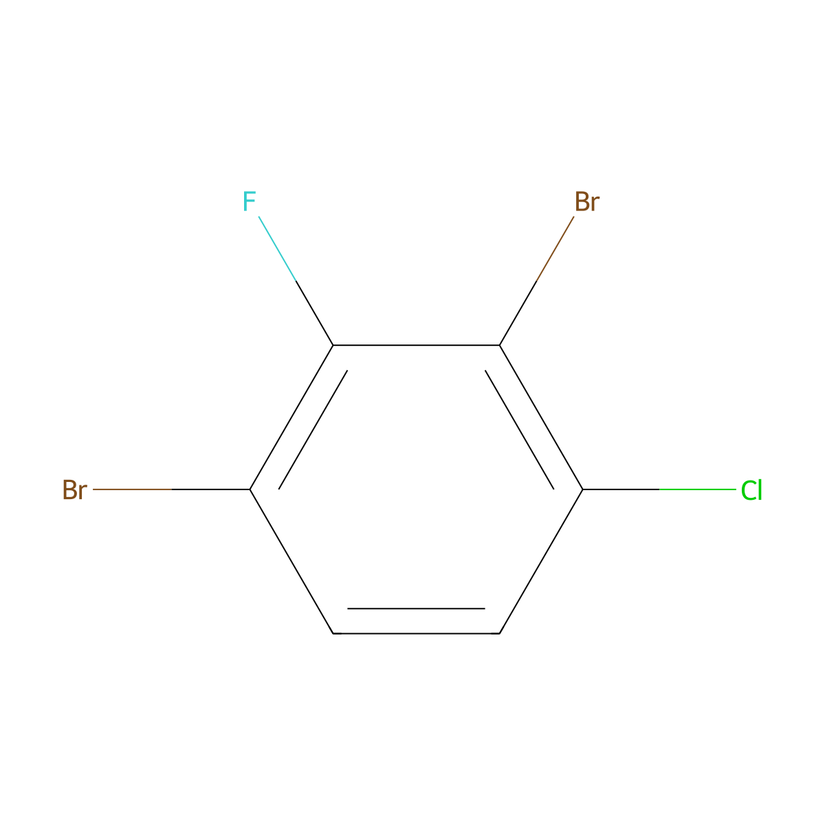 1-Chloro-2,4-dibromo-3-fluorobenzene molecular structure, CAS 1521476-92-5