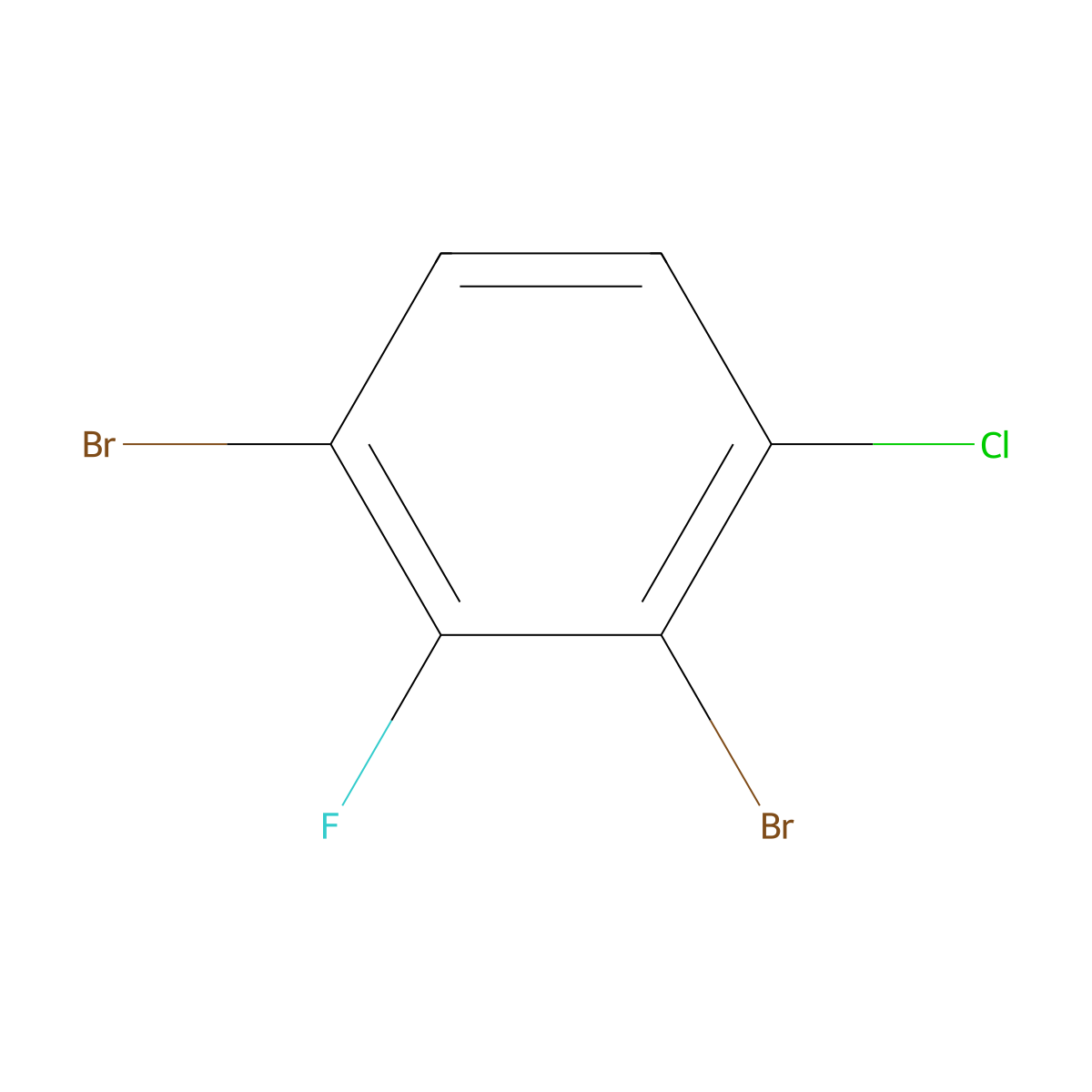 1-Chloro-2,4-dibromo-3-fluorobenzene molecular structure, CAS 1521476-92-5