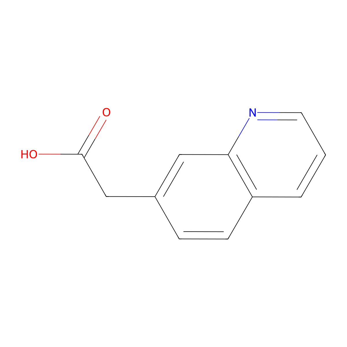(Quinolin-7-yl)acetic acid molecular structure, CAS 152149-07-0