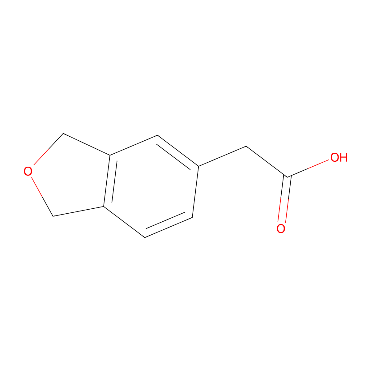 2-(1,3-Dihydro-2-benzofuran-5-yl)acetic acid molecular structure, CAS 152149-29-6