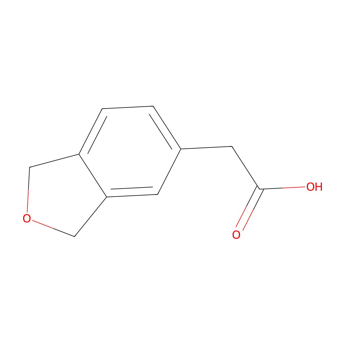 2-(1,3-Dihydro-2-benzofuran-5-yl)acetic acid molecular structure, CAS 152149-29-6
