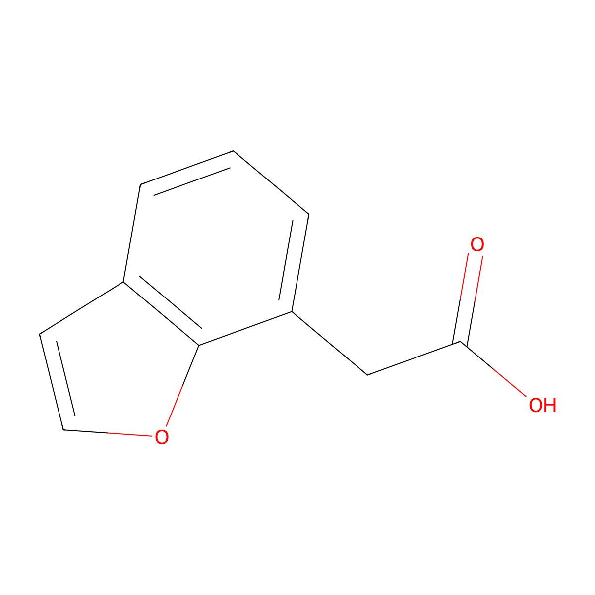 2-(1-Benzofuran-7-yl)aceticacid molecular structure, CAS 152149-67-2