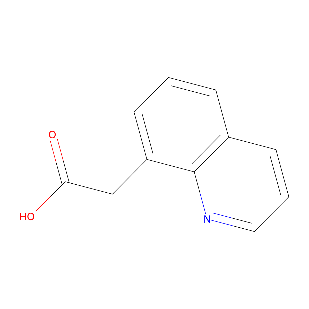 2-(Quinolin-8-yl)acetic acid molecular structure, CAS 152150-04-4