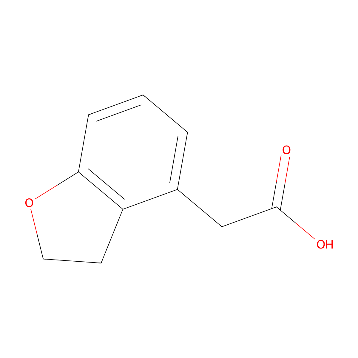 2-(2,3-Dihydro-1-benzofuran-4-yl)acetic acid molecular structure, CAS 152150-72-6
