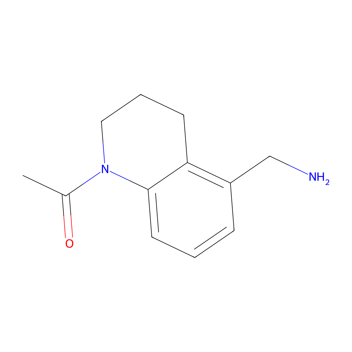1-[5-(Aminomethyl)-1,2,3,4-tetrahydroquinolin-1-yl]ethan-1-one molecular structure, CAS 1521515-02-5