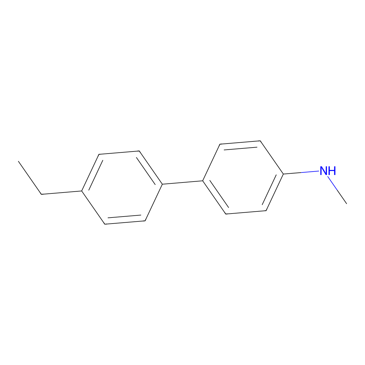 4'-ethyl-N-methyl-[1,1'-biphenyl]-4-amine molecular structure, CAS 1521582-26-2