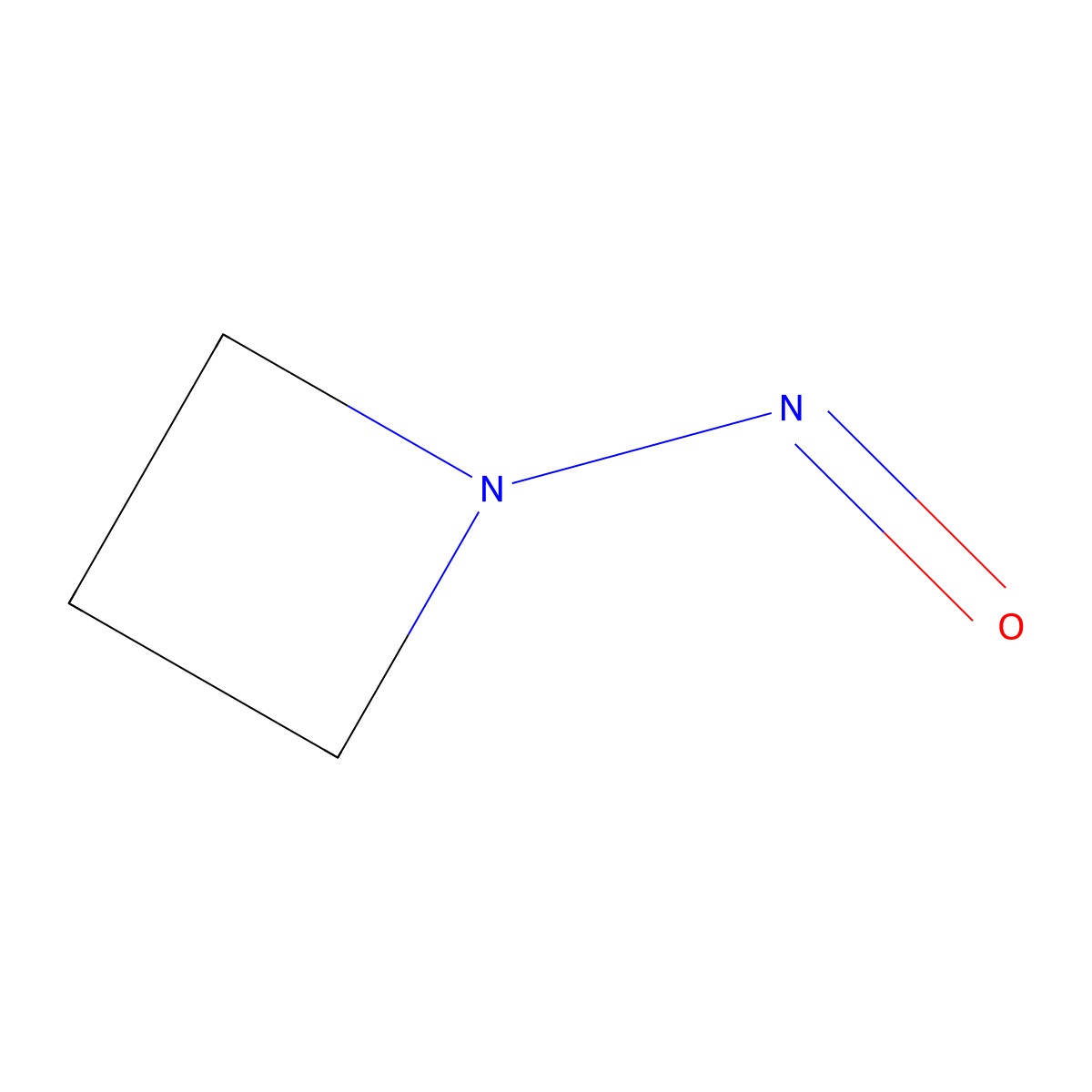 1-Nitrosoazetidine molecular structure, CAS 15216-10-1