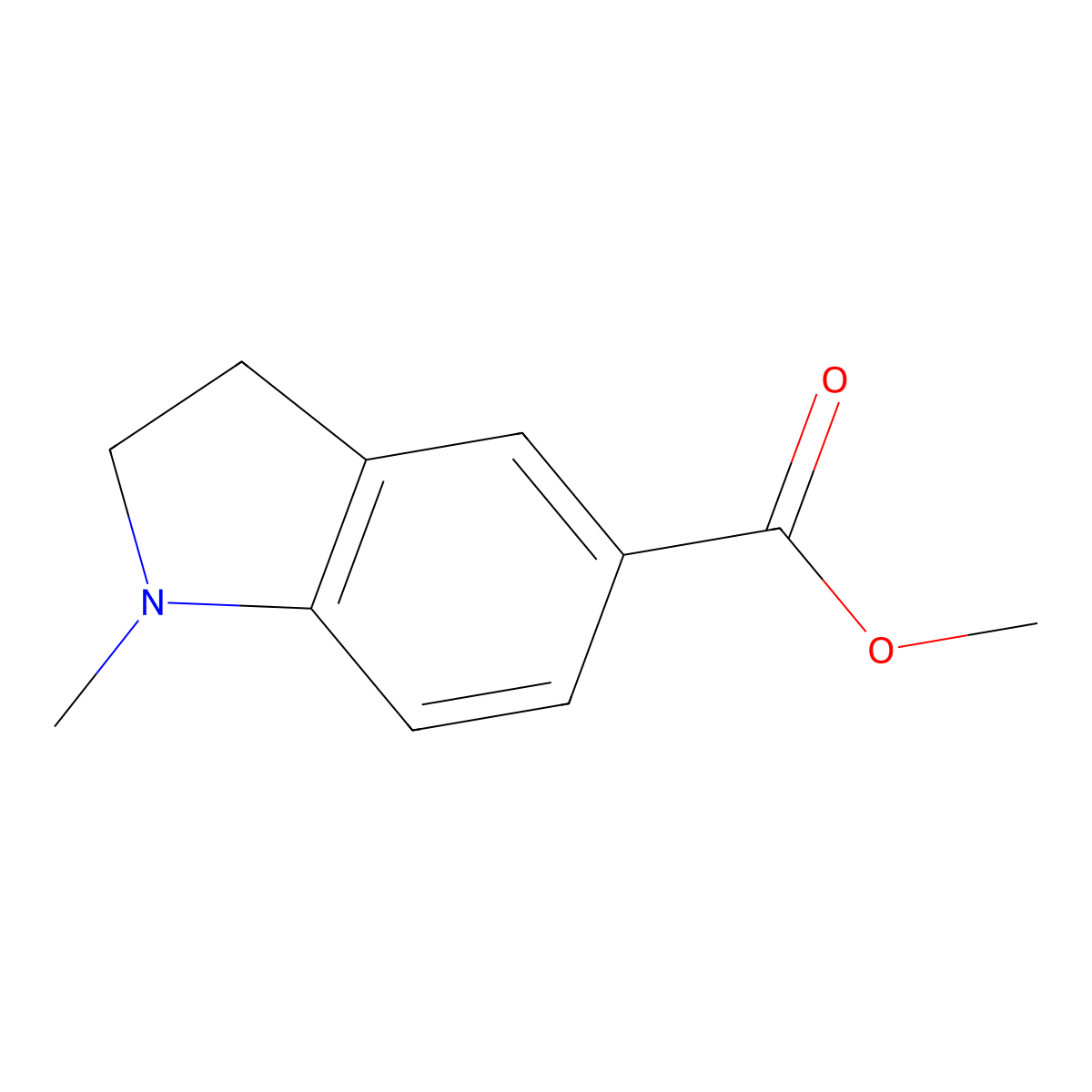 Methyl 1-Methylindoline-5-carboxylate molecular structure, CAS 1521656-37-0