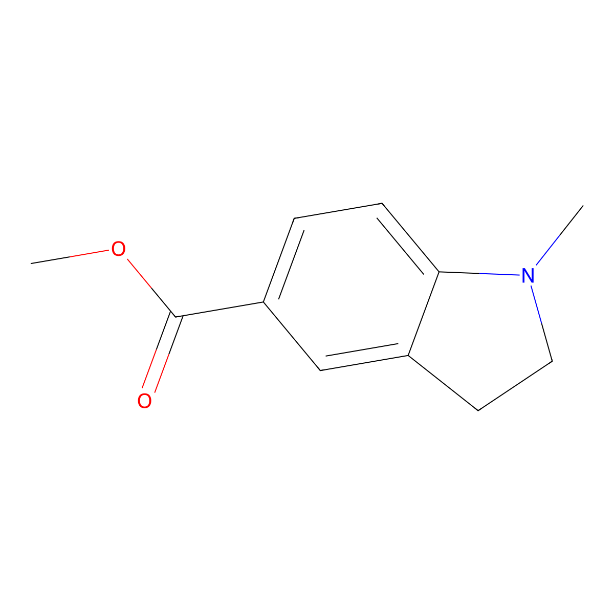 Methyl 1-Methylindoline-5-carboxylate molecular structure, CAS 1521656-37-0