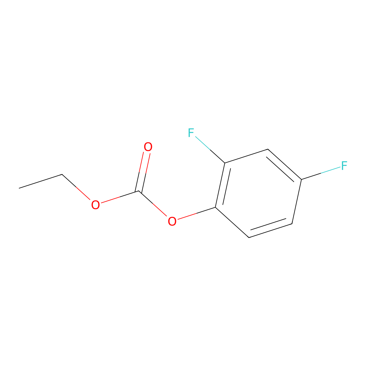 2,4-Difluorophenyl ethyl carbonate molecular structure, CAS 152169-43-2