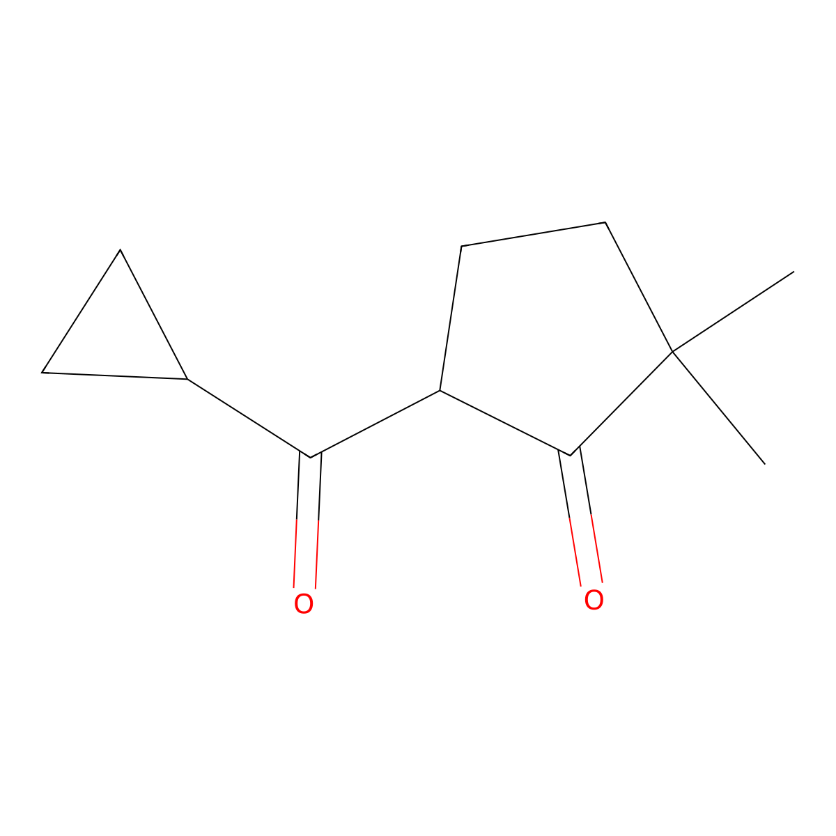 5-Cyclopropanecarbonyl-2,2-dimethylcyclopentan-1-one molecular structure, CAS 1521695-19-1